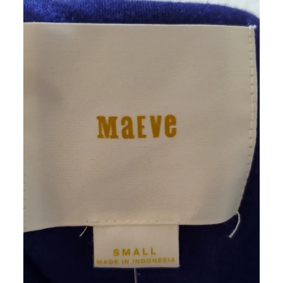 Anthropologie Maeve Dress Small Blue New w/ tags. Sleevless. Zip Close. - Picture 3 of 12